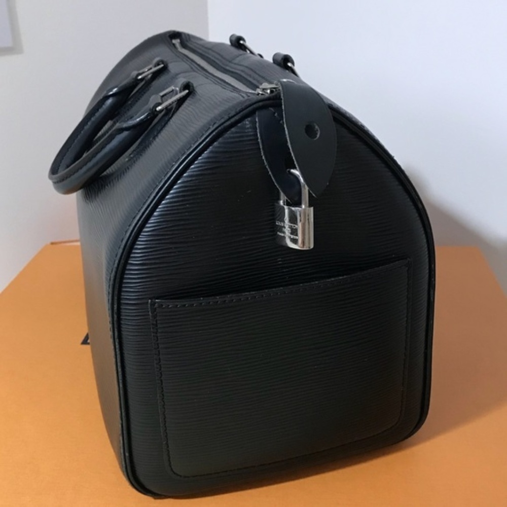 Louis Vuitton Black Epi Leather Speedy 30